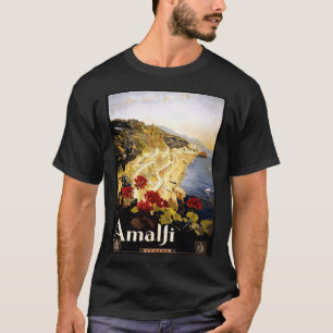 Antique Illustration Italien Amalfi Küste Antique  T-Shirt
