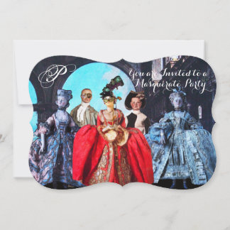 ANTIQUE ITALIENISCHE PUPPETS MASQUERADE COSTUME PA EINLADUNG