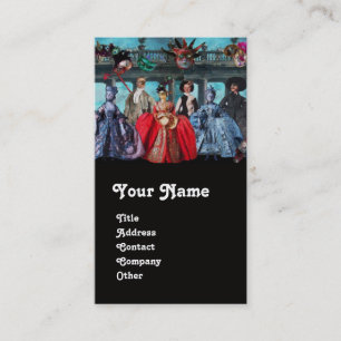 ANTIQUE ITALIENISCHE PUPPETS MASQUERADE MASKEN,KOS VISITENKARTE