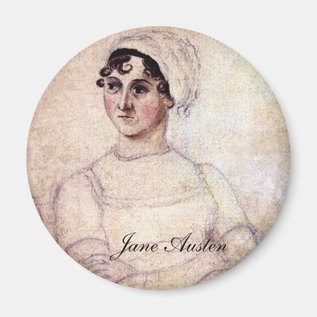 Antique Jane Austen Portrait Magnet (Vorne)