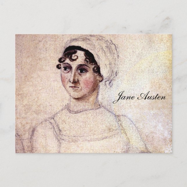 Antique Jane Austen Portrait Postkarte (Vorderseite)