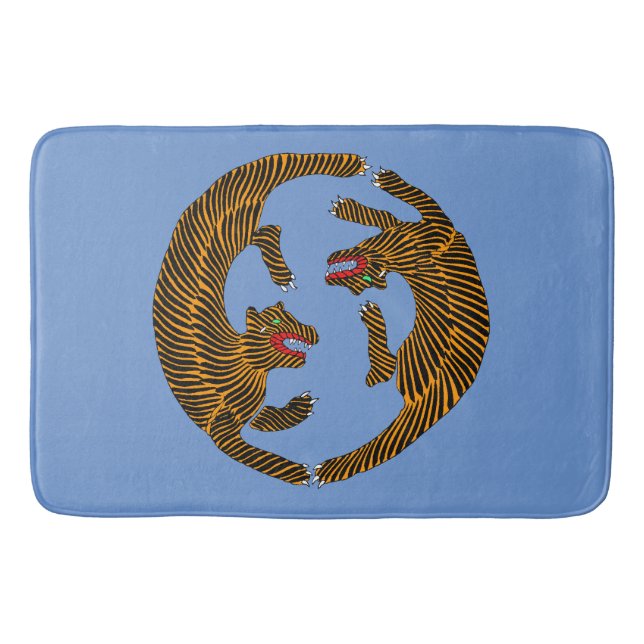 Antique japanische Folk Art Tigers Badematte (Vorderseite)