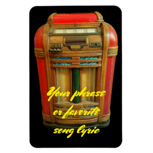 Antique Jukebox und Ihre Phrase Magnet