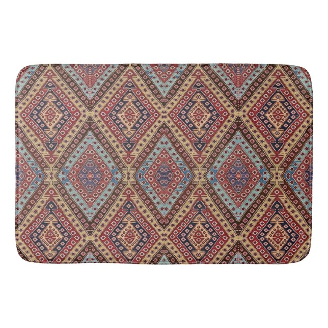 Antique Kilim Rug Design Badematte (Vorderseite)