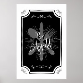 Antique Kitchen - Bonbon Appetit Poster