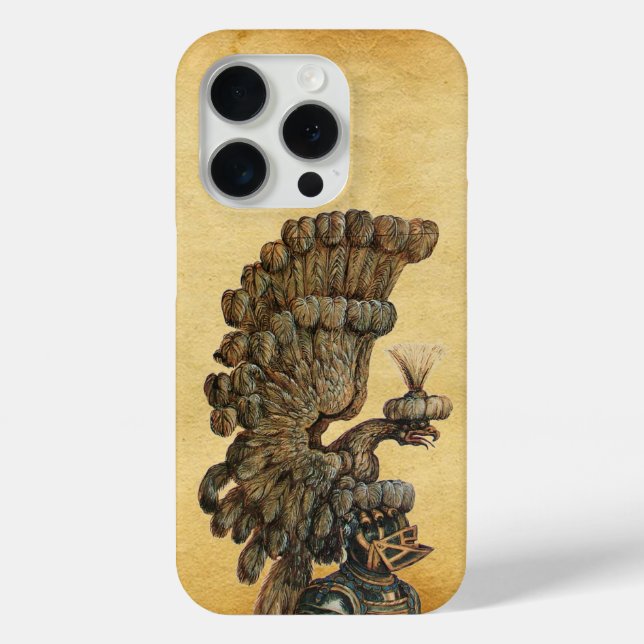 ANTIQUE KNIGHT HELMET MIT Edel-Pergament Case-Mate iPhone Hülle (Rückseite)