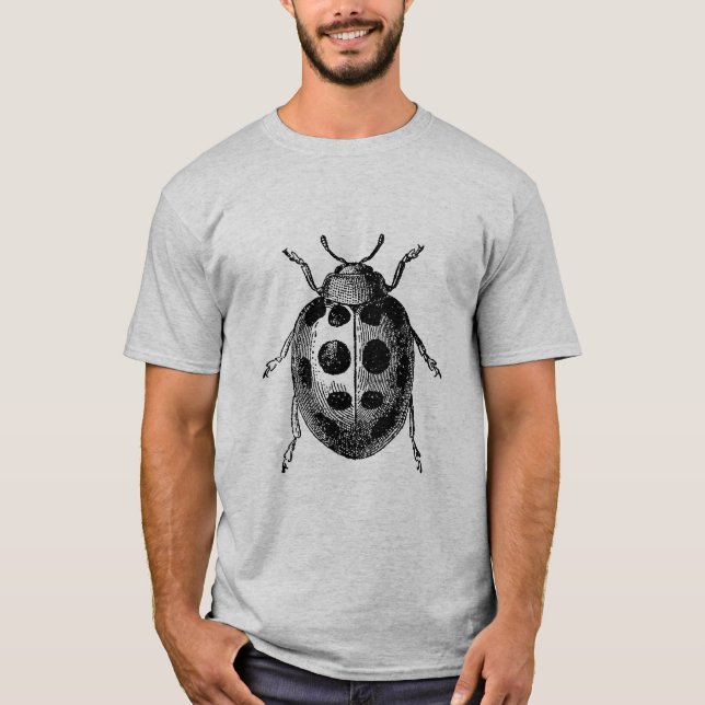 Antique Ladybug Insect T-Shirt (Vorderseite)