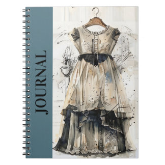 Antique LBD Little Black Dress Journal Tagebuch