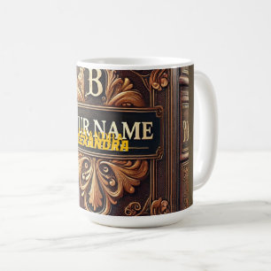 ANTIQUE LEDER-TASSE KAFFEETASSE