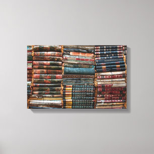 ANTIQUE LEDERBÜCHER LEINWANDDRUCK