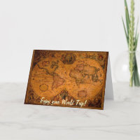 ANTIQUE MAP Geburtskarte des Vaters