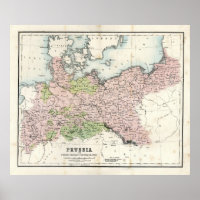 Antique Map of Prussia