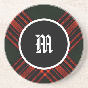 Antique Menzies Jagd Tartan Clan Kariert Getränkeuntersetzer