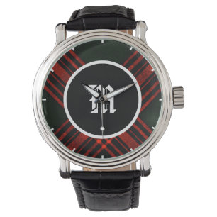 Antique Menzies Jagd Tartan Clan Kariert Watch Armbanduhr