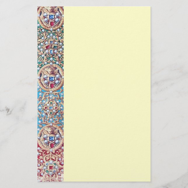 ANTIQUE MINIATURJUGE, GEMSTONES, PEARLS, ANGELN BRIEFPAPIER (Vorderseite)