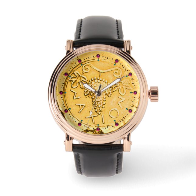 ANTIQUE MÜNZENGOLD GELBEN GRABEN, WEIN ARMBANDUHR (Vorderseite)