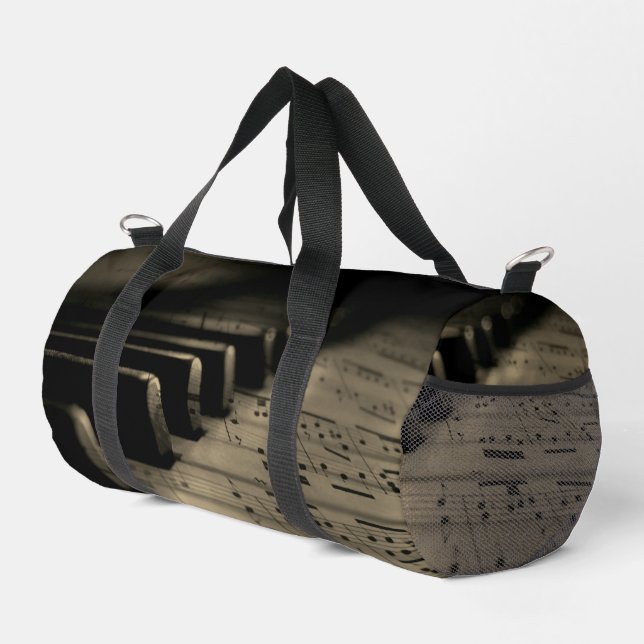 Antique Music Piano Keys  Duffle Bag (Rechte Ecke)
