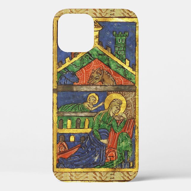 ANTIQUE NATIVITY CHRISTMAS PARCHMENT Case-Mate iPhone HÜLLE (Rückseite)