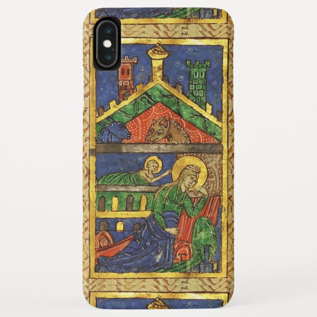 ANTIQUE NATIVITY CHRISTMAS PARCHMENT Case-Mate iPhone HÜLLE (Rückseite)