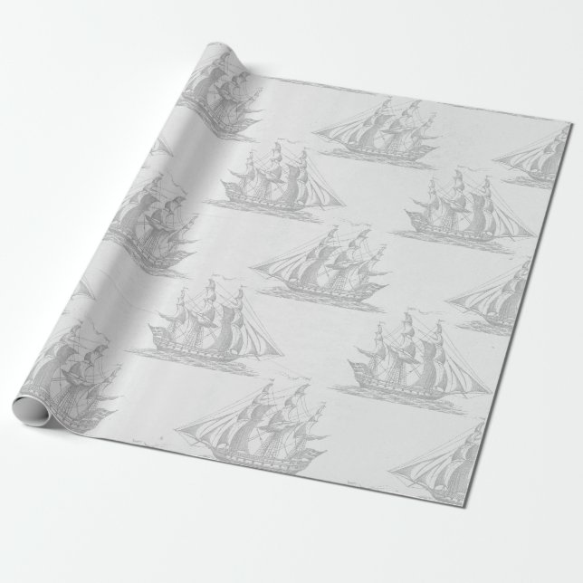 Antique Nautical Geschenkpapier (Ungerollt)