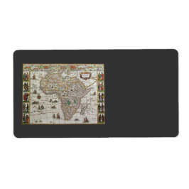 Antique Old World Map of Africa by Blaeu, c.1635