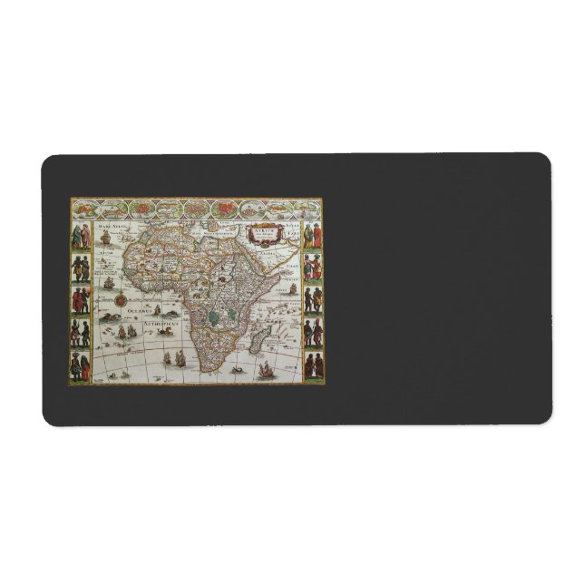 Antique Old World Map of Africa by Blaeu, c.1635 (Vorne)