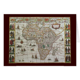 Antique Old World Map of Africa by Blaeu, c.1635