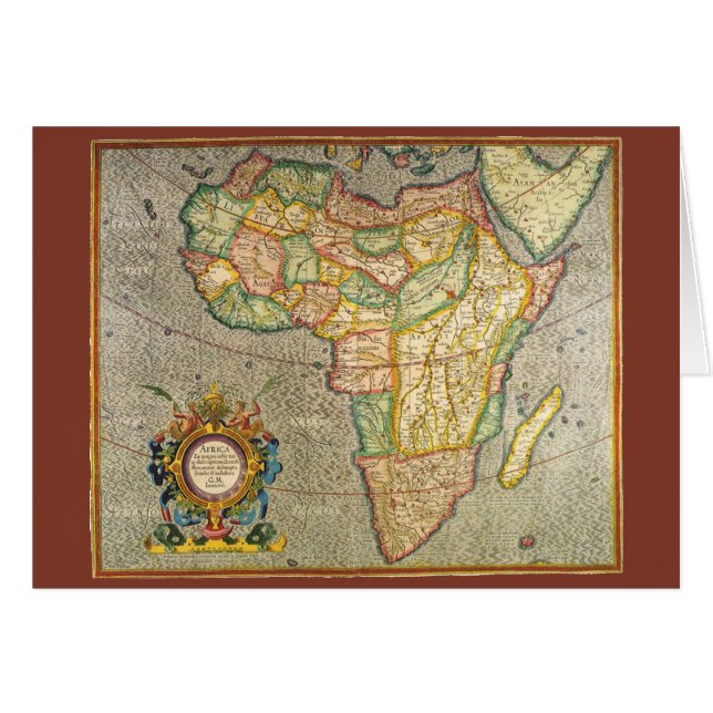 Antique Old World Mercator Map of Africa, 1633 (Vorderseite (Horizontal))