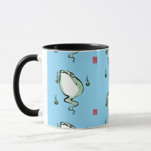 Antique Origin Story Grumpy Frog Japanischer Toad Tasse