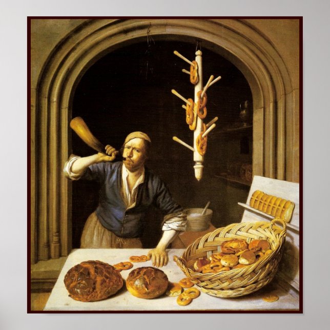 ANTIQUE OVEN BAKER, BAKERY BREAD SHOP POSTER (Vorne)