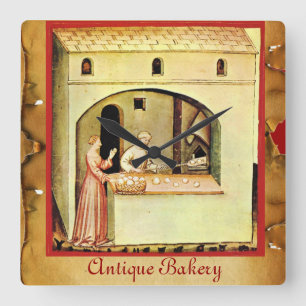 ANTIQUE OVEN BAKER, BAKERY BREAD SHOP QUADRATISCHE WANDUHR