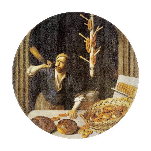 ANTIQUE OVEN BAKER, BAKERY BREAD SHOP SCHNEIDEBRETT (Vorderseite)