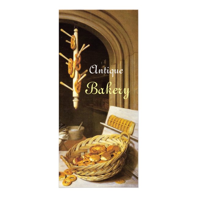 ANTIQUE OVEN BAKER, BAKERY BREAD SHOP WERBEKARTE (Vorne)