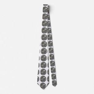 ANTIQUE OWL Griechische Münze Krawatte