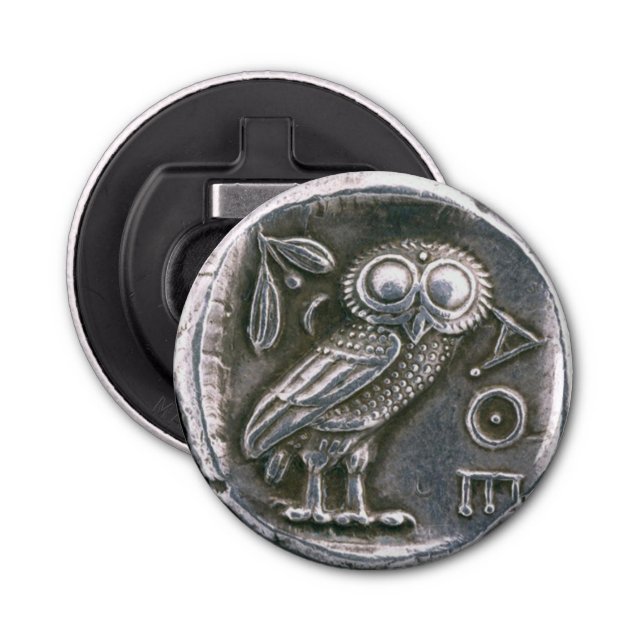ANTIQUE OWL SILBERMÜNZEN FLASCHENÖFFNER (Vorderseite)