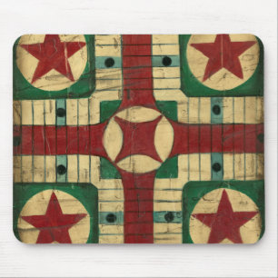 Antique Parcheesi Game Board von Ethan Harper Mousepad