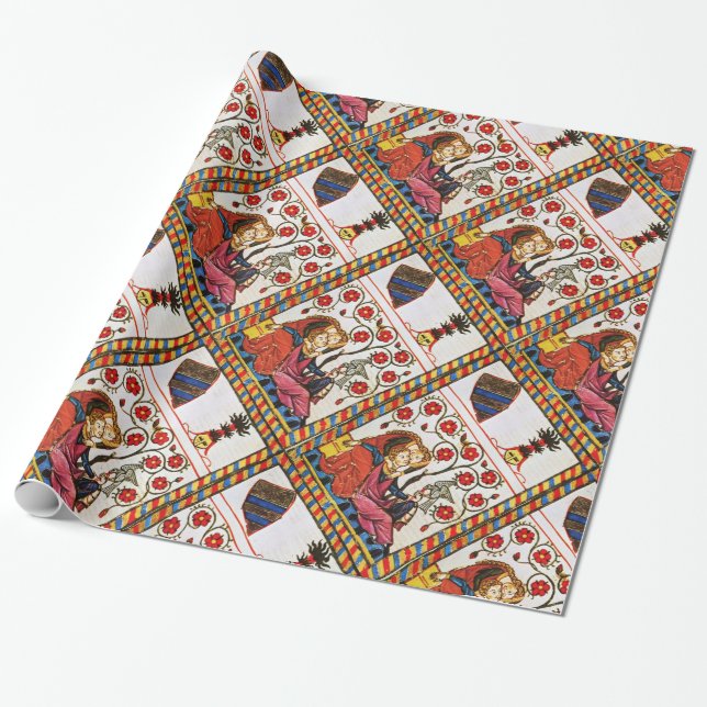 ANTIQUE-PARKPLATZ DER ETERNAL-LIEBE GESCHENKPAPIER (Ungerollt)