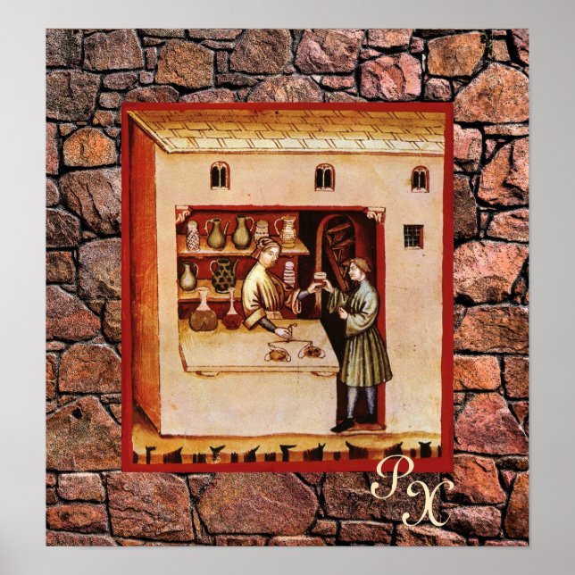 ANTIQUE PHARMAZIE, Apotheker, Arzneimittel, Drugst Poster (Vorne)