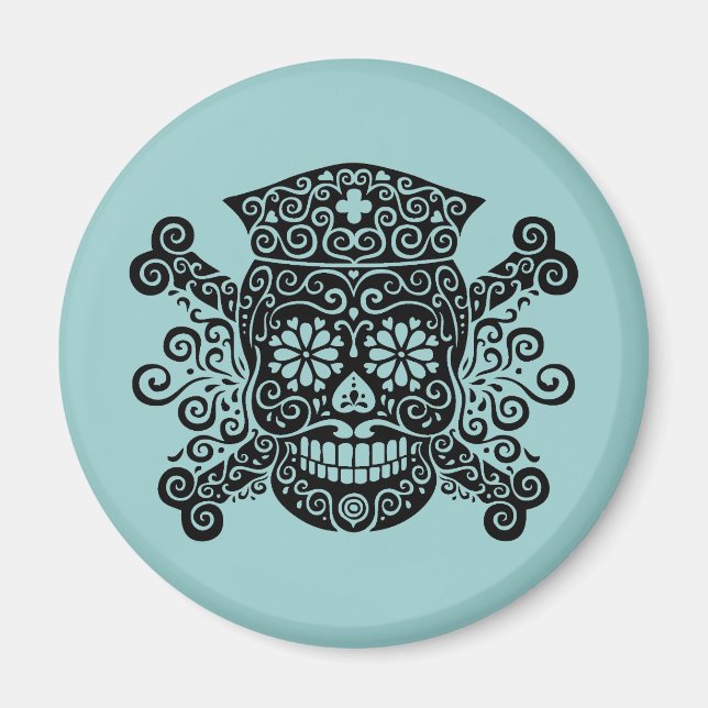 Antique Pirate Nurse Magnet (Vorne)