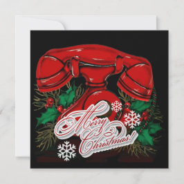 Antique Red Christmas Telefon Feiertagskarte