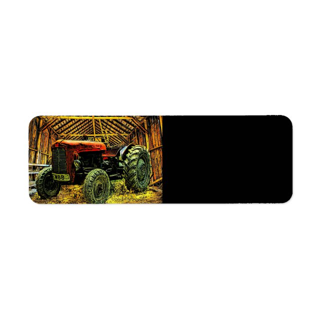 Antique Red Tractor Rustic Barn (Vorne)