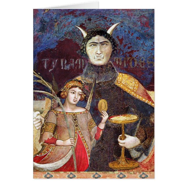 ANTIQUE RENAISSANCE TAROT 15/ DEVIL Conceit Detail (Vorne)