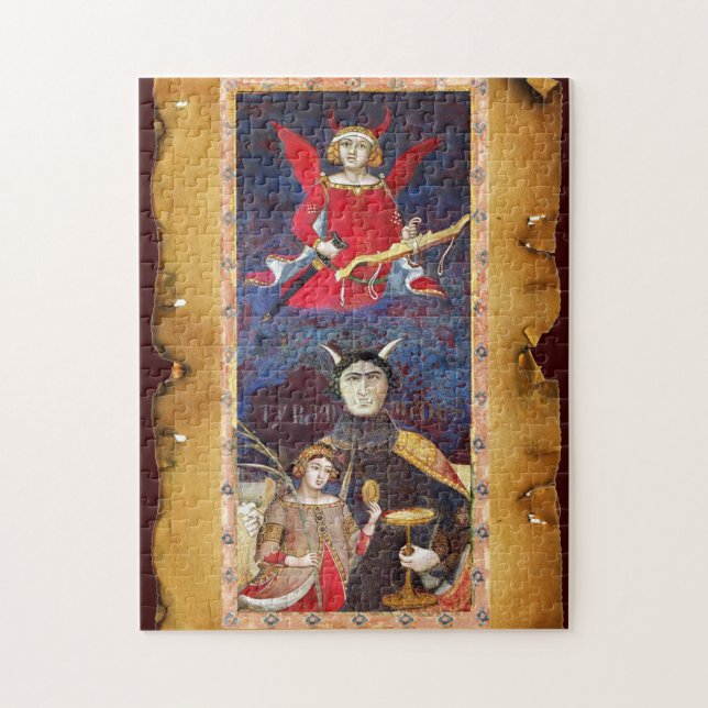 ANTIQUE RENAISSANCE TAROT 15 - DIE DEVIL PUZZLE (Vertikal)