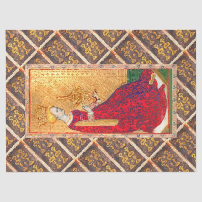 ANTIQUE RENAISSANCE-TAROTEN,KUPPENKÄSE SEIDENPAPIER (Vorderseite)