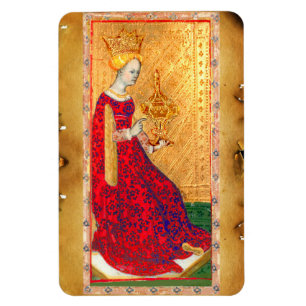 ANTIQUE RENAISSANCE-TAROTEN / KUPPENQUEEN MAGNET