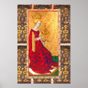 ANTIQUE RENAISSANCE-TAROTEN / KUPPENQUEEN POSTER