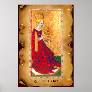 ANTIQUE RENAISSANCE-TAROTEN / KUPPENQUEEN POSTER