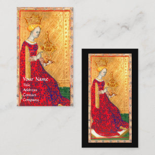 ANTIQUE RENAISSANCE-TAROTEN / KUPPENQUEEN VISITENKARTE