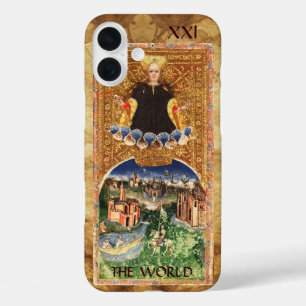 ANTIQUE RENAISSANCE TAROTKARTEN 21 / DIE WELT iPhone 16 PLUS HÜLLE