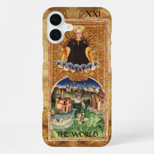 ANTIQUE RENAISSANCE TAROTKARTEN 21 / DIE WELT iPhone 16 PLUS HÜLLE